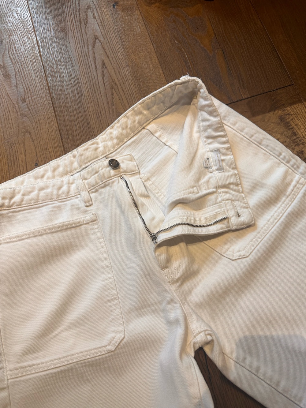 Massimo Dutti White Denim Jeans